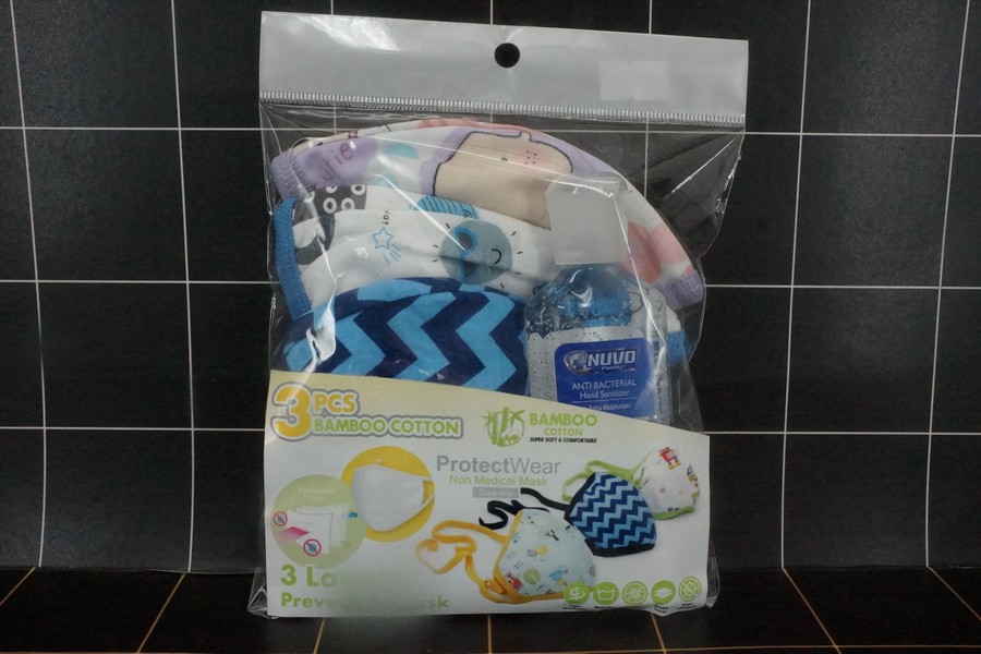 GE - Masker Kain Anak 3 Pcs + Nuvo Gel