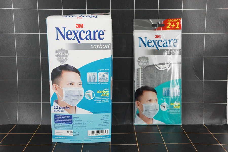 3M - Nexcare Carbon Mask Earloop Sachet 2 Pcs