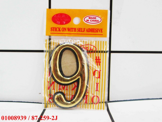 GE - Angka Tempel Ukuran Kecil 9