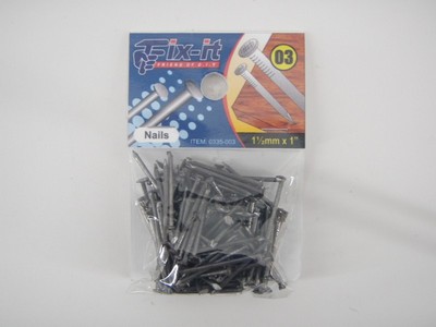 FIX-IT Paku Triplek Paku Sepatu Paku Kayu 1,5 mm x 1 inch 144 pcs 1 Pak