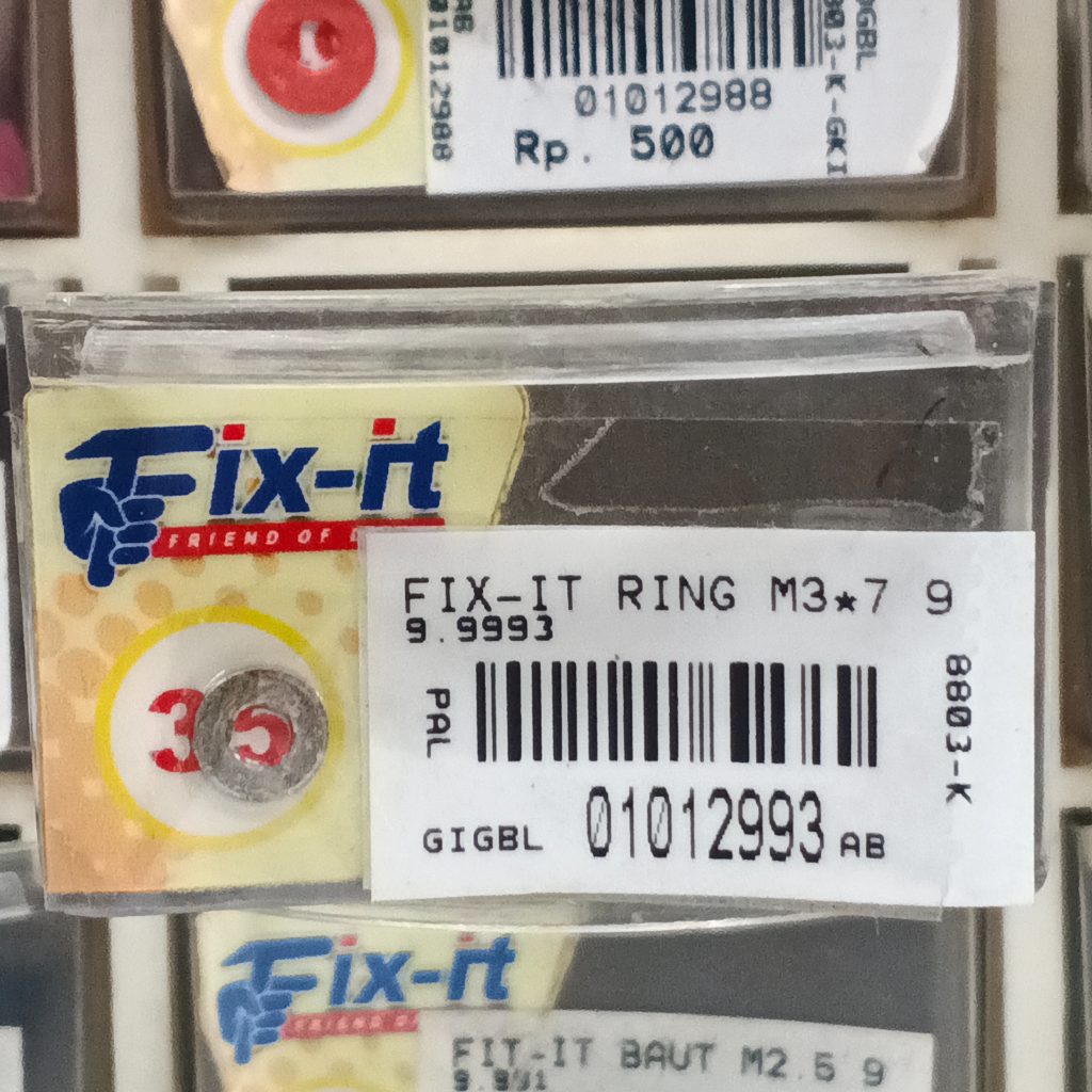 FIX-IT RING M3*7 9.9993