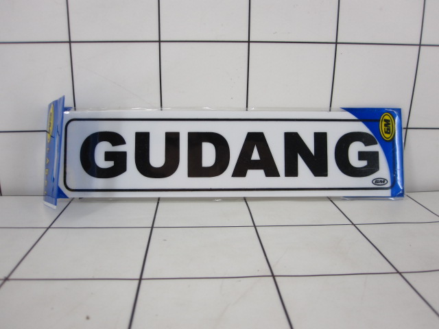GE- GM Label "GUDANG"