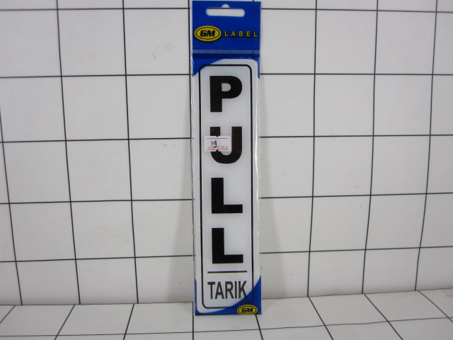 GM LABELS AKRILIK PULL TARIK STIKER TEMPEL
