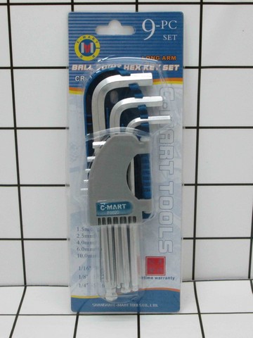 C Mart kunci L Ballpoint F0020 9Pcs
