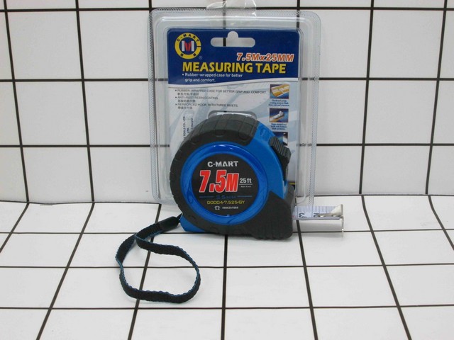 C-Mart Meteran Body Karet/ Measuring  TAPE 7,5m x 25mm