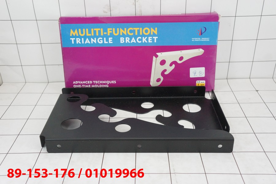 Siku Rak Segitiga 2 Pcs 30 cm Hitam