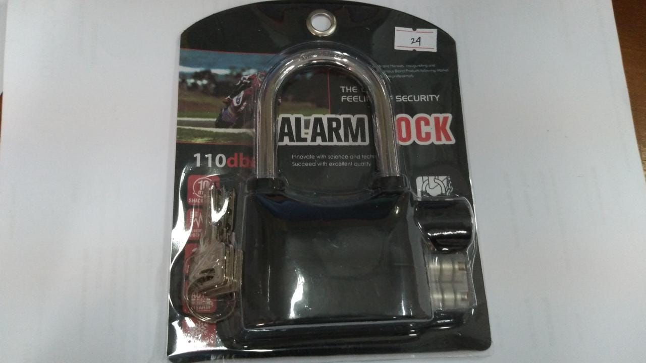 KINBAR Gembok Alarm Lock Anti Maling / Kunci Gembok Alarm 110DBA