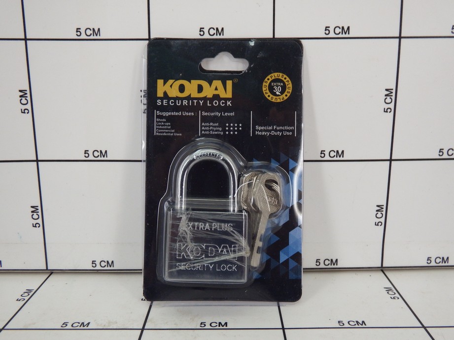 KODAI Gembok Baja 30mm Pendek Kunci Tas Ransel Koper