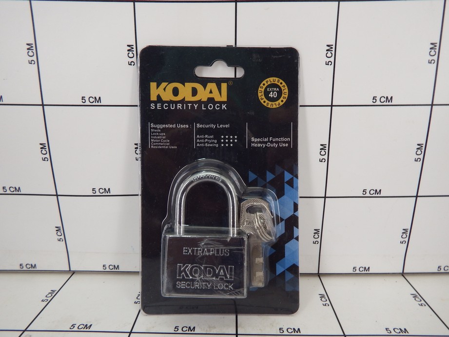 Kodai gembok pagar pendek anti karat 40mm