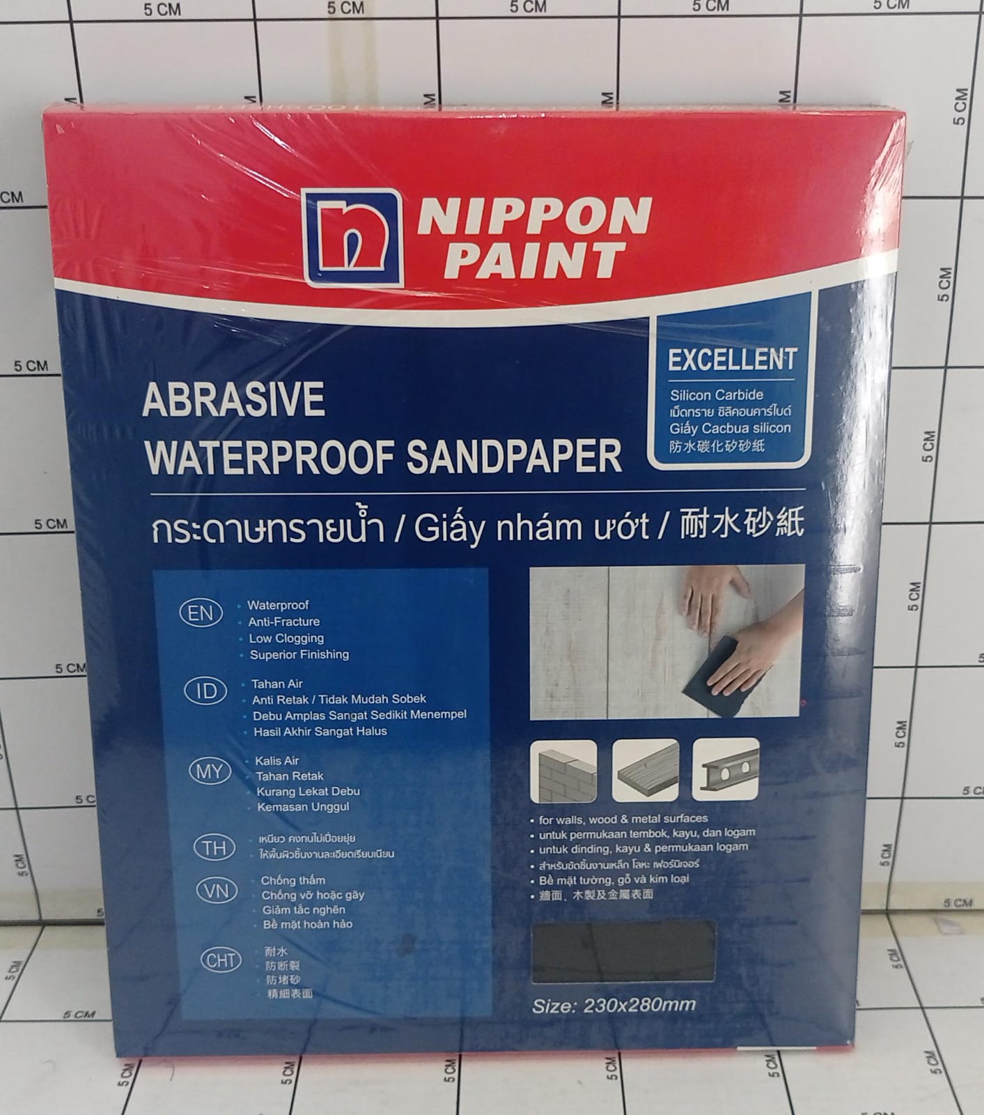 NIPPON AMPLAS KERTAS PASIR SANGAT HALUS WATERPROOF #100 230MM X 280MM