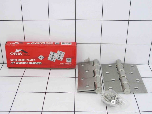 Oris Satin Nickel Plate Engsel Pintu 4"