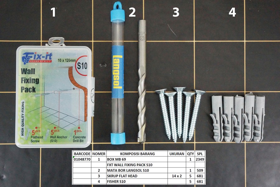 GE - Paket Paku Dinding 10 x 120 mm