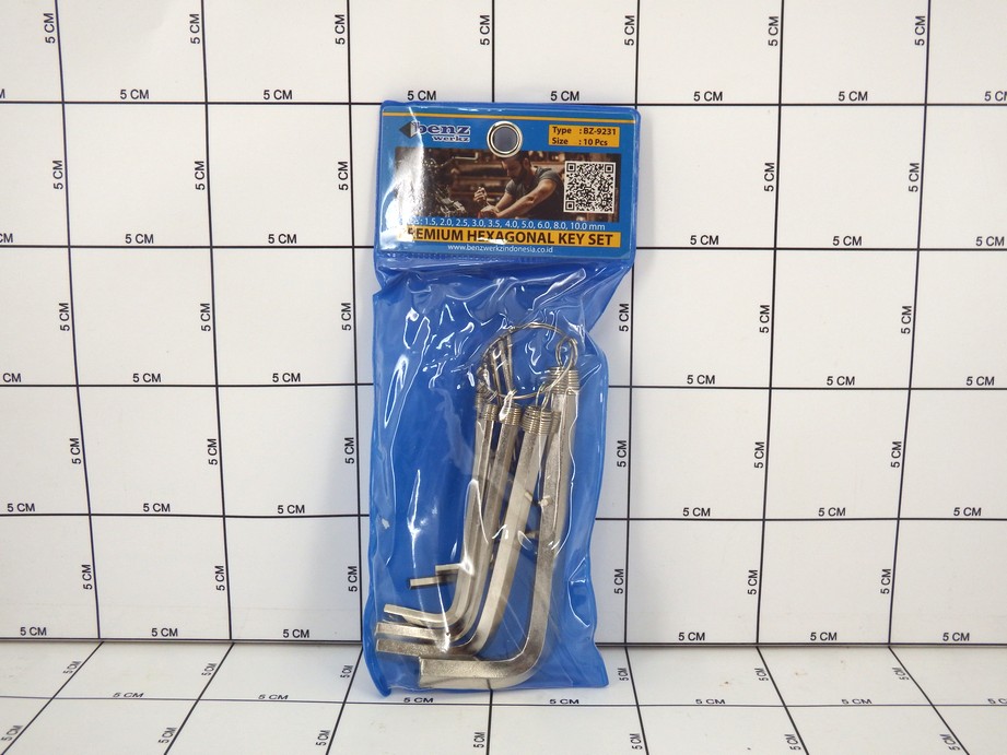 Benz Werk Kunci L 10 Set  Premium Hexagonal Key Set