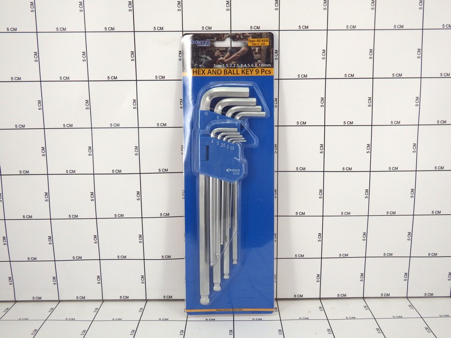 Kunci L Bintang Set 9 Pcs Star Key Set by BENZ WERKZ