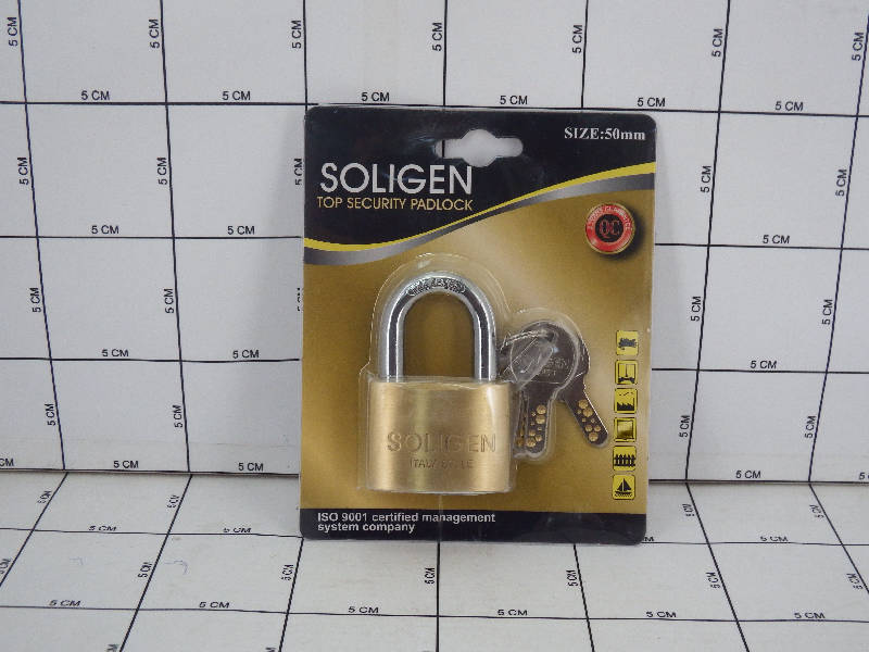 Gembok Soligen Per 50 mm Pendek Kuningan Computer Key GEMBOK KOMPUTER