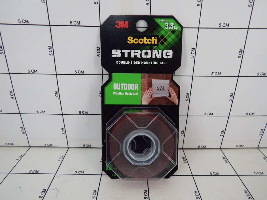 3M Scotch Strong Double Sided Mounting Tape Outdoor 411-S19