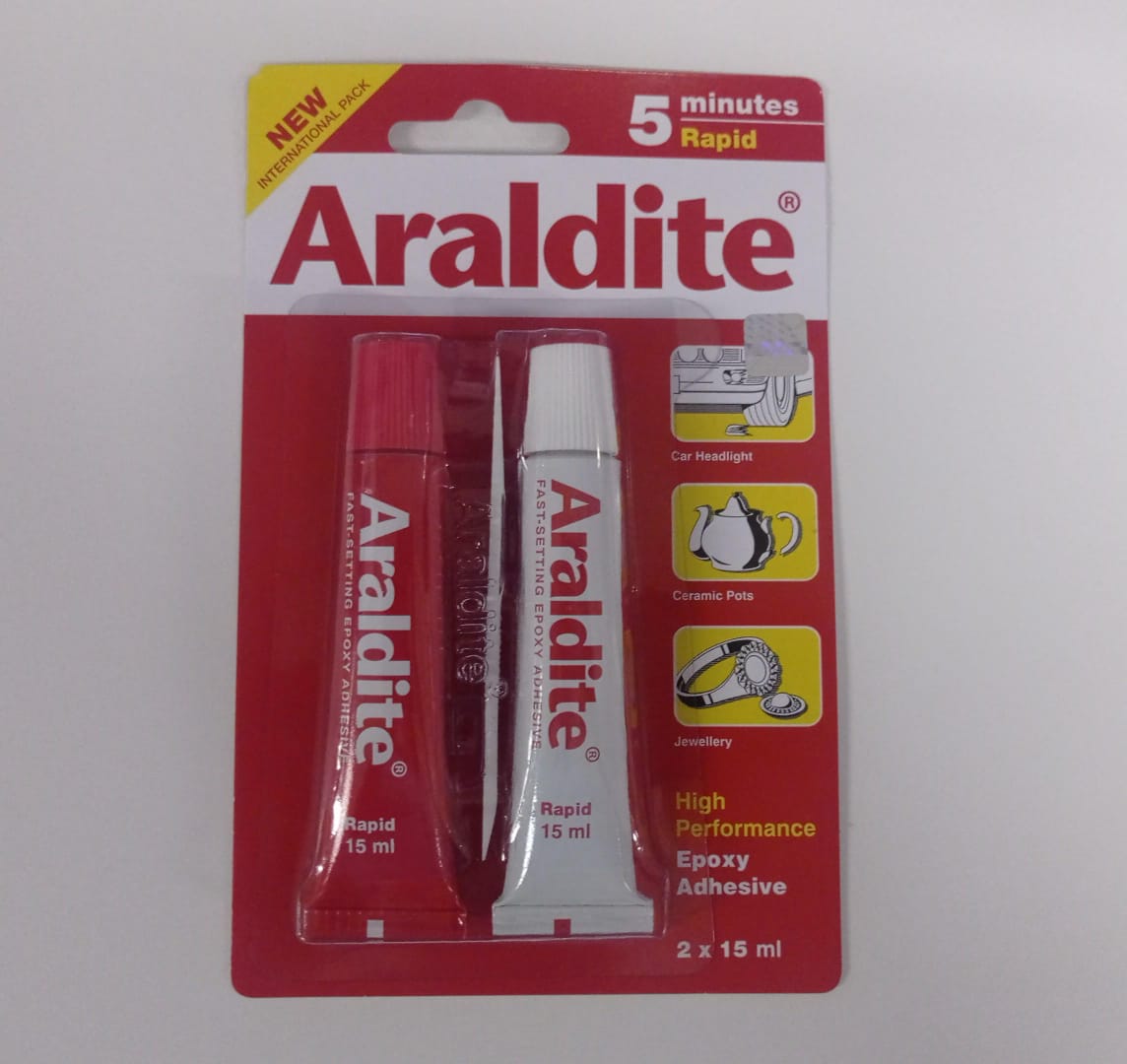 Araldite Lem Besi Epoxy Adhesive 5 Menit Rapid Steel 30ml