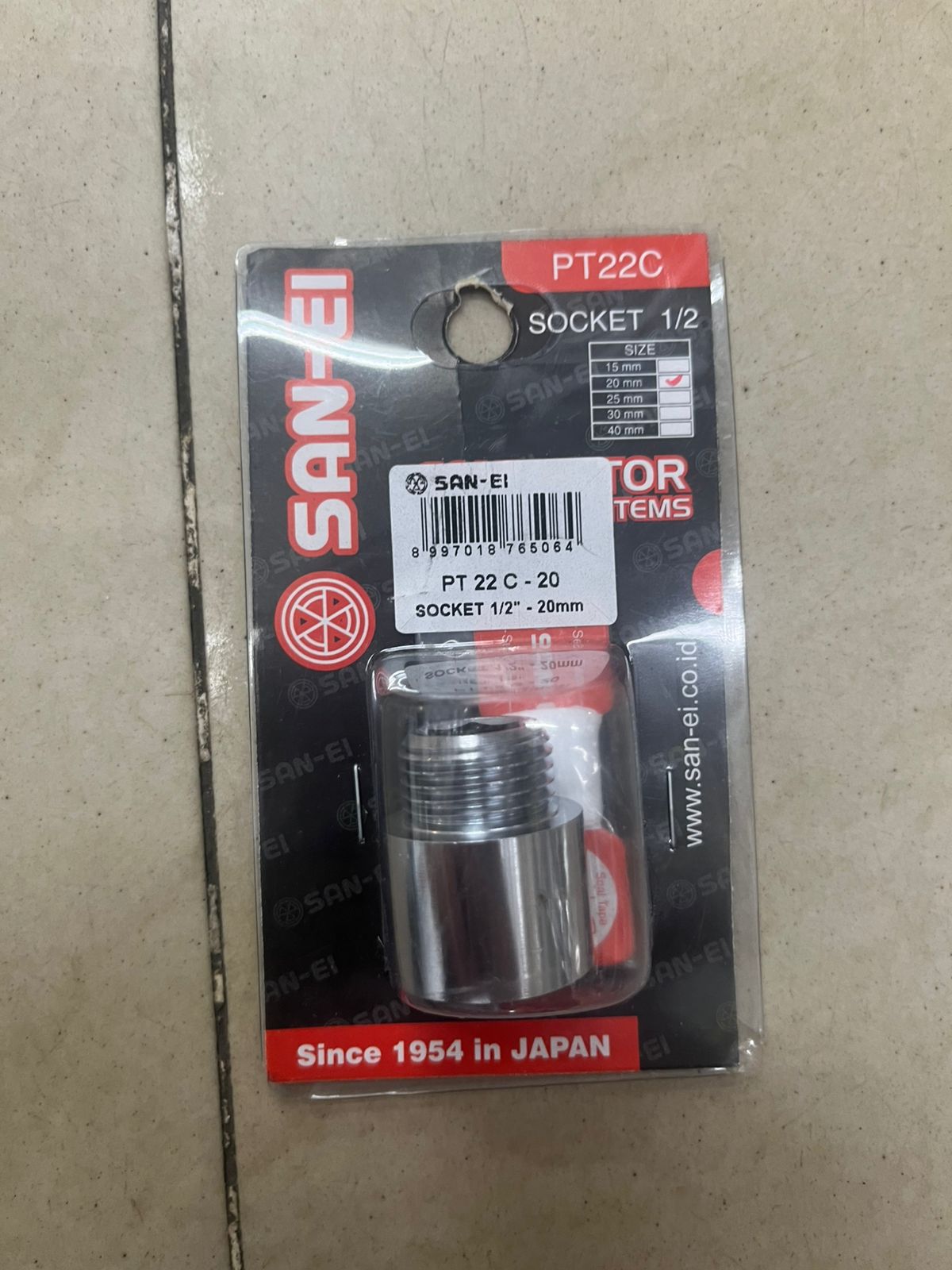 Socket San-Ei PT22C 1/2 Inch 20mm