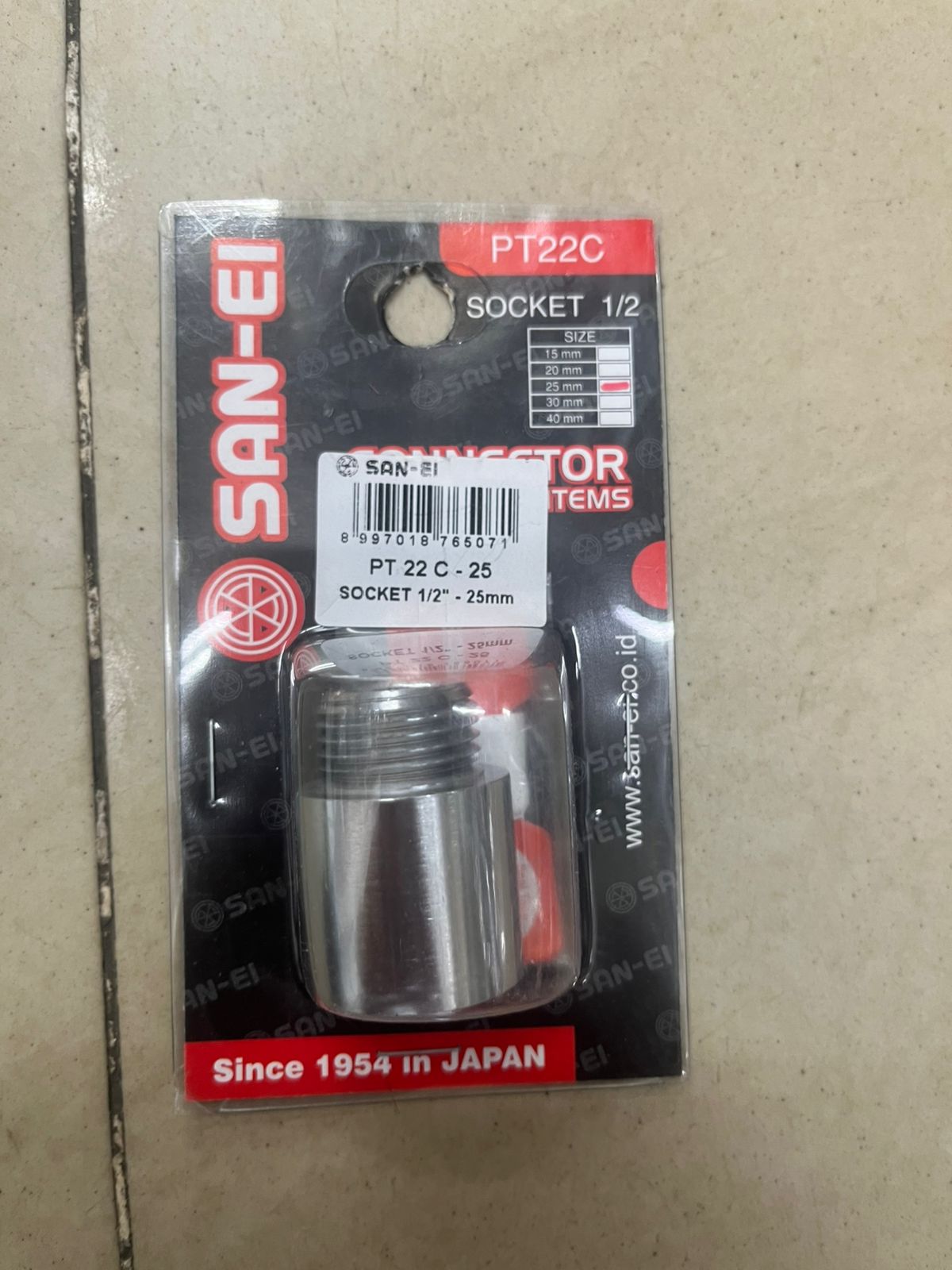 Socket San-Ei PT22C 1/2 Inch 25mm