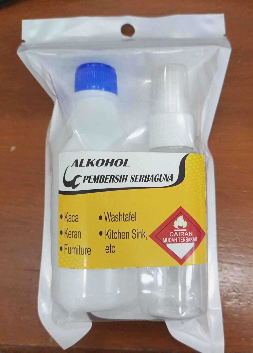 Alkohol Pembersih Serbaguna 100 Ml + Botol Spray