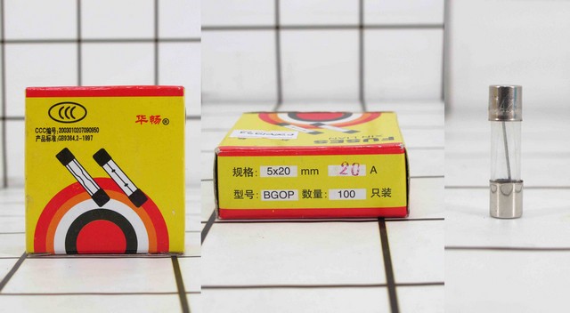 GE - Fuse Glass / Sekering Tabung Kaca Kecil 20A