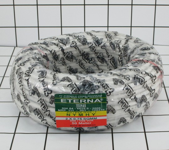 ETERNA Kabel NYMHY 2x0,75mm Serabut Per Meter