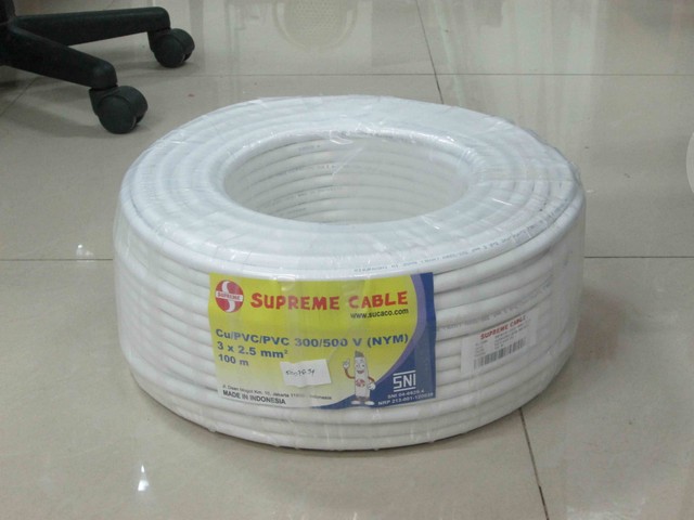 SUPREME CABLE Kabel NYM 3x2,5 MM Harga per 1 meter