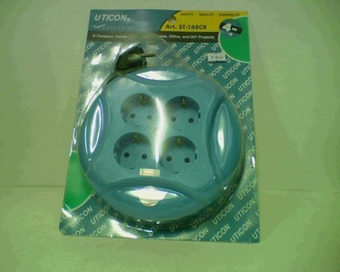 UTICON Kabel Rol 4 M ST-148 CR Stop Kontak Colokan Extension Roll