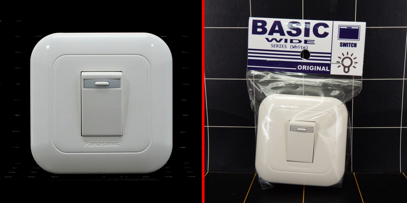 PANASONIC Wide Series Saklar Single Set 1G 1W (WEJ5531 + WEJ78019W)