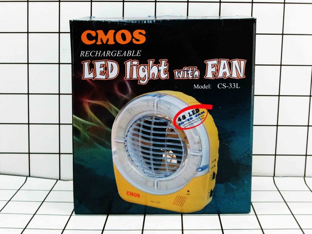 CMOS Lampu Emergency dan Kipas Rechargeable CS-33L