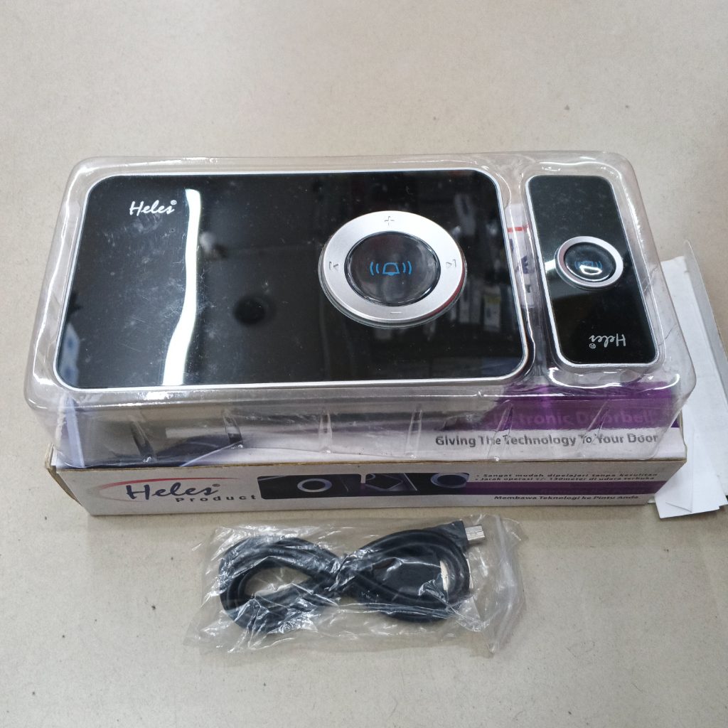 Heles Wireless D 1001K Door Bell Pintu Rumah - Hitam