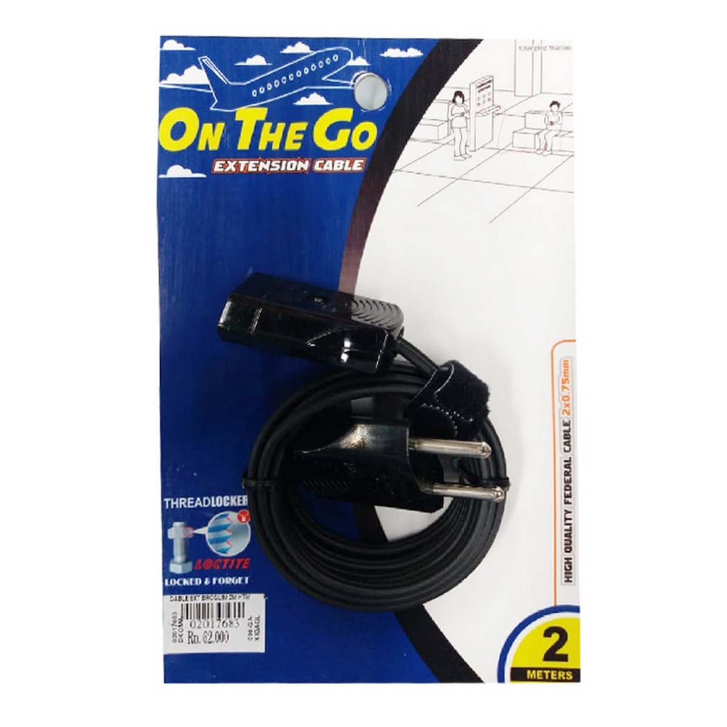 On The Go Extension Cable Extension 2M Hitam