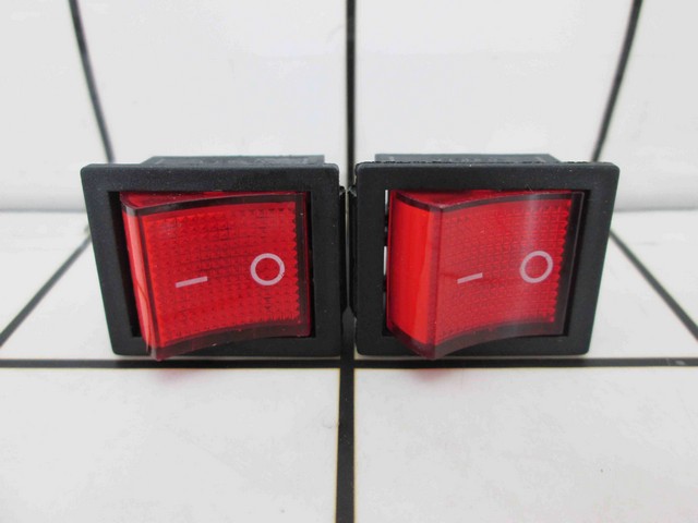 Roker Switch Power Saklar 4 Pin Kotak Besar ON-OFF 4 Kaki Merah Hitam BA-17
