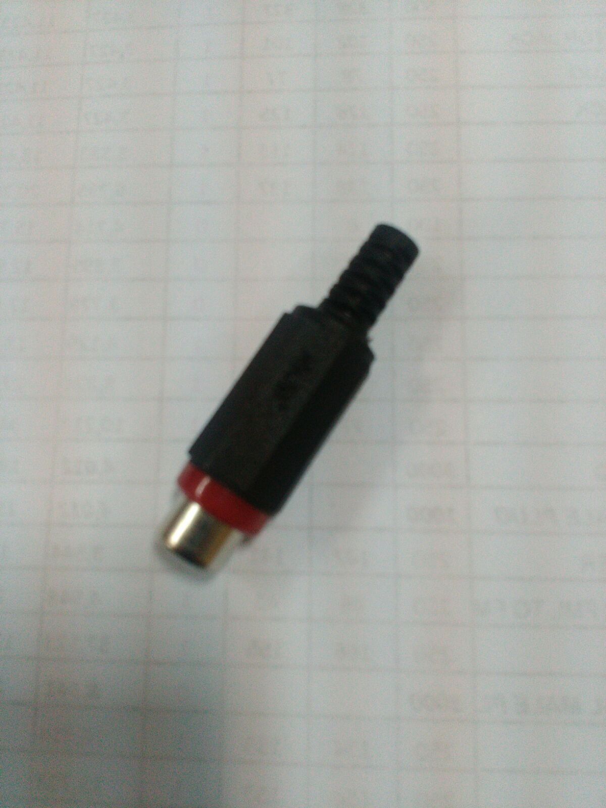 GE - Socket Cover RCA Female Buntut Red