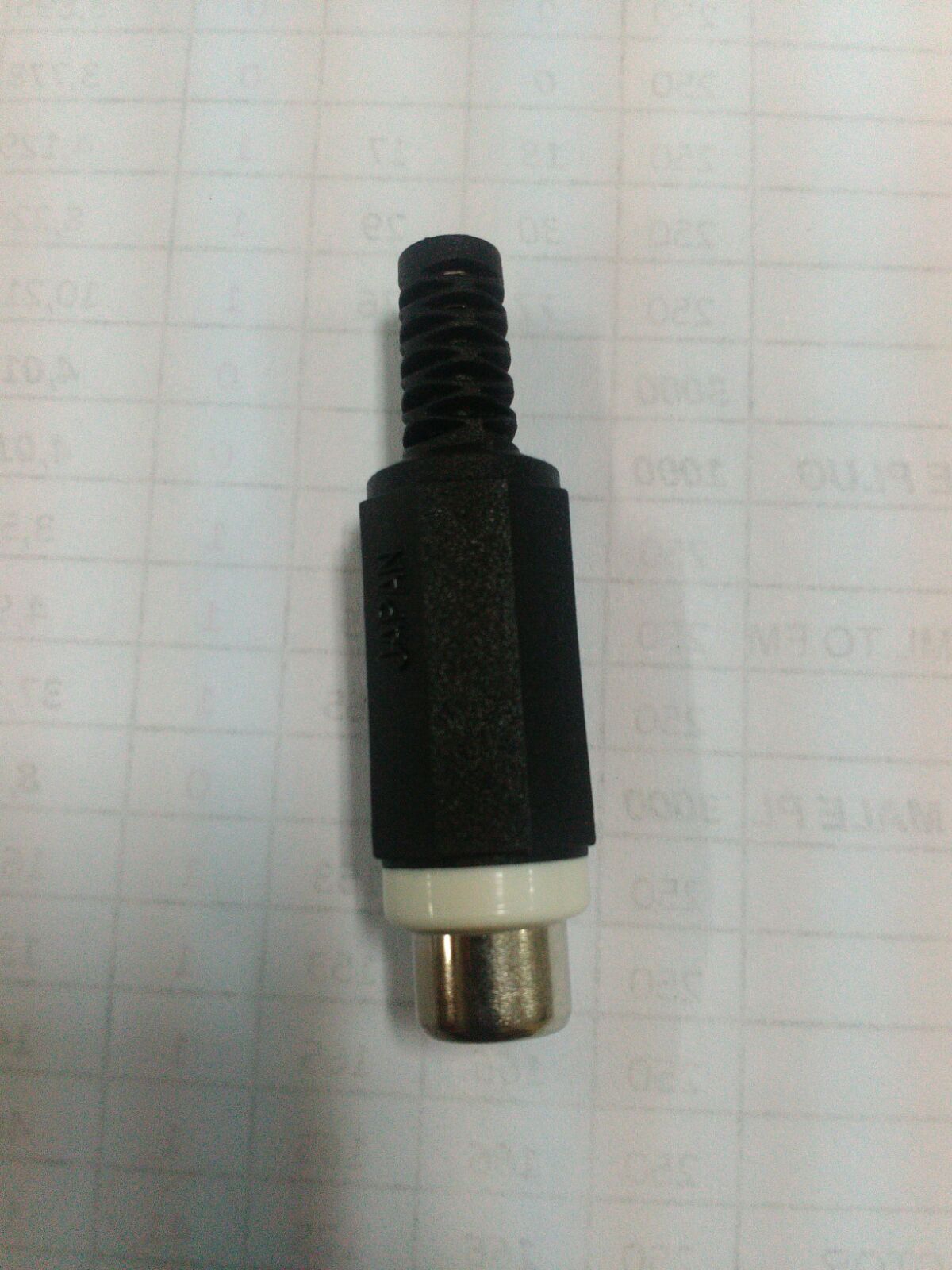 GE - Socket Cover RCA Female Buntut White