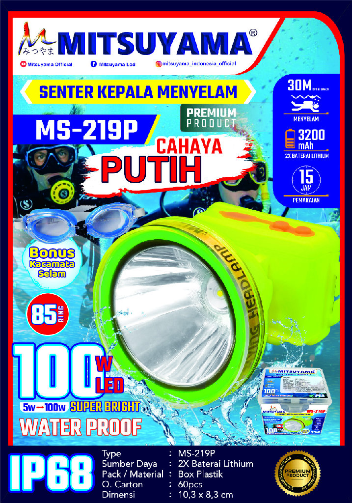Senter Kepala Mitsuyama MS-2023