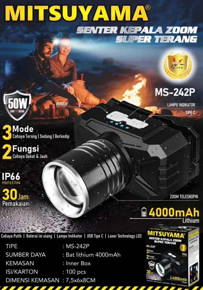 Senter Kepala Mitsuyama MS-2025