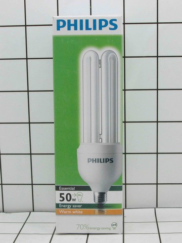 Philips lampu Essetial 50 Wat Warm White