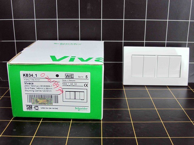 Schneider Electric Vivace  KB34 WEG3 4 Gang 2