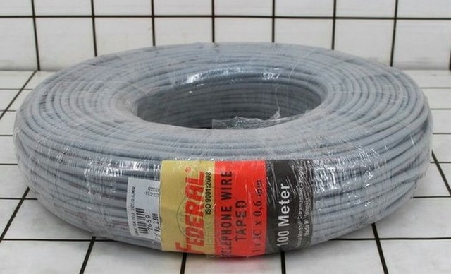 FEDERAL - Kabel Telephone Wire 1 x 2C/0.6mm 20 Meter