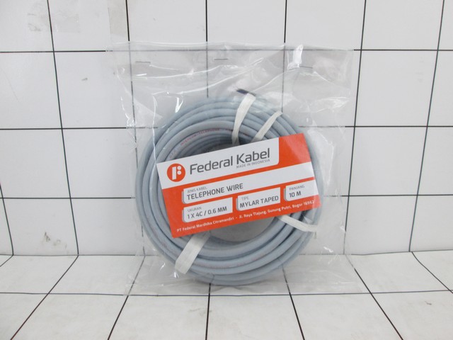 FEDERAL - Kabel Telephone WIre 1 x 4C / 0.6 mm 10 Meter