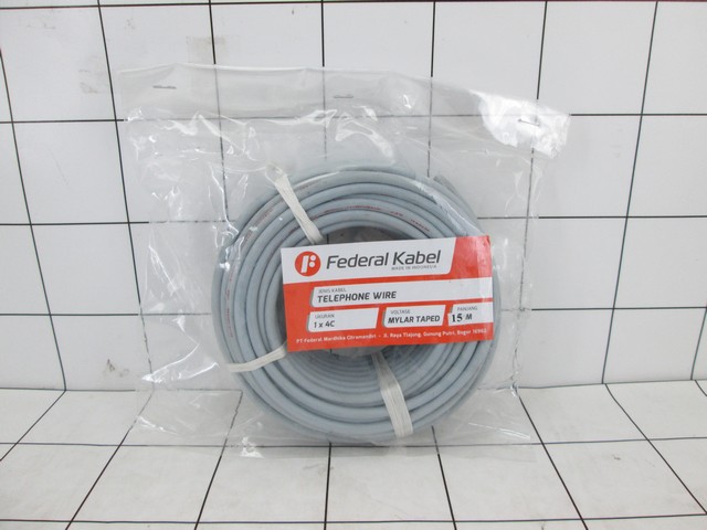 FEDERAL - Kabel Telephone Wire 1 x 4C 15 Meter