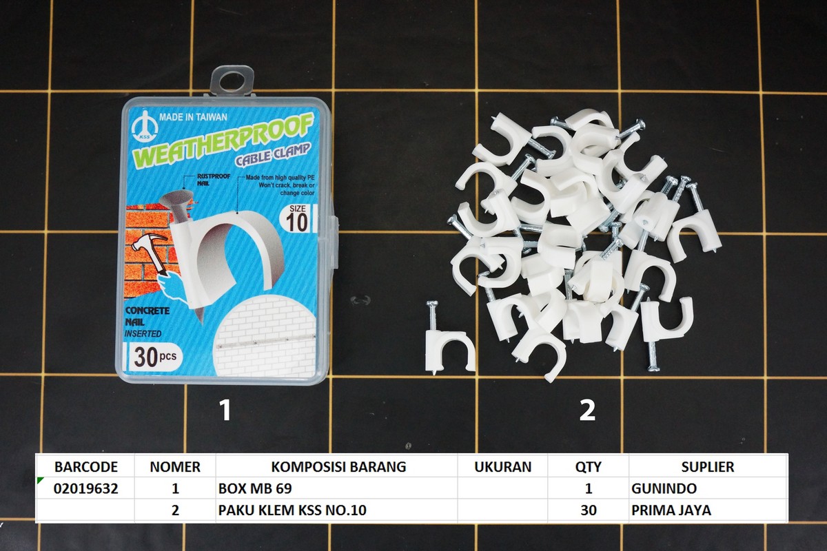Paku Klem KSS No.10 Isi 30pcs