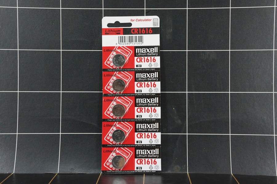 Battery Coin Maxell CR1616 BP5JP ±55 mAh -Diameter: 16.0 mm -Tebal: 1.6 3.0 Volts Typical