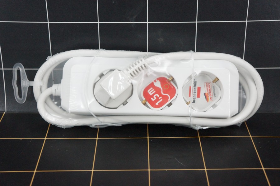 Brennenstuhl Ecoline 3 Tanpa  Switch - White