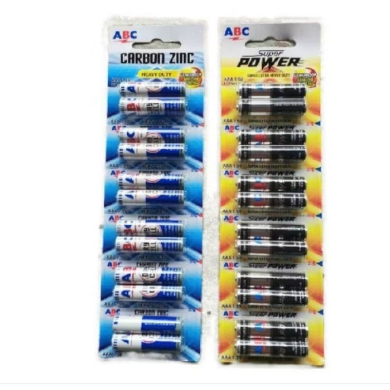 Baterai ABC AAA Biru Carbon Zinc Isi 2 Pcs