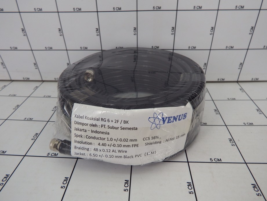 VENUS Kabel RG 6 Buat TV Parabola 15Meter