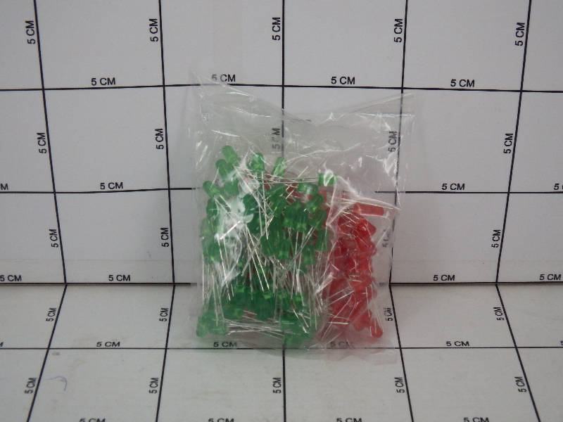 ELKIT LED 5MM MERAH+HIJAU (10PC)