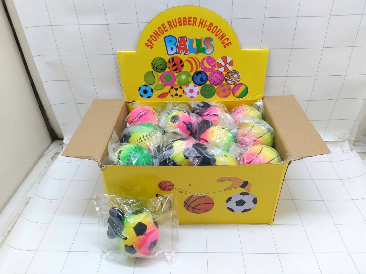 Bola Spons Karet Hi Bounce 9.5 Cm