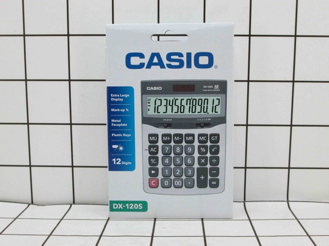 Casio DX-120 Kalkulator Toko/Dagang Standard 12 digit